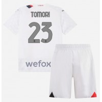 AC Milan Fikayo Tomori #23 Gostujuci Dres za djecu 2023-24 Kratak Rukav (+ Kratke hlače)